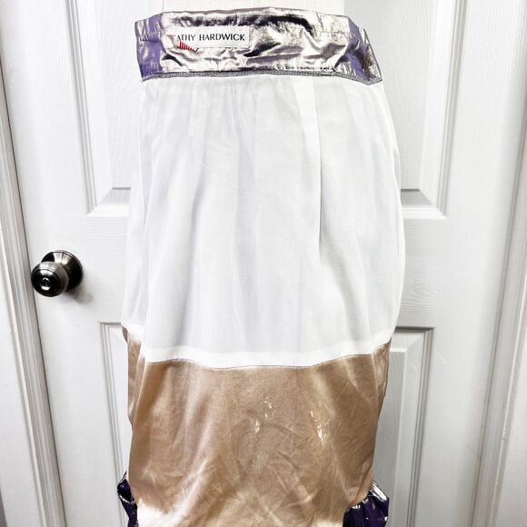 Vintage | Cathy Hardwick | Metallic | Bubble Balloon Puffball Skirt | 1980s - Picture 4 of 10